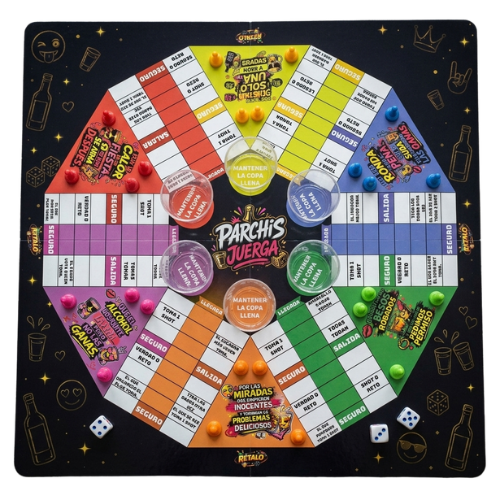 COMBO PARCHIS JUERGA + JUERGA 72 CARTAS